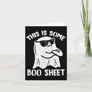 This Is Some Boo Sheet Fun Halloween Ghost Costume Card