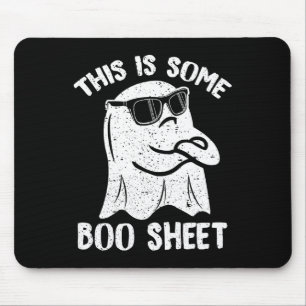 This Is Some Boo Sheet Fun Halloween Ghost Costume Mouse Pad