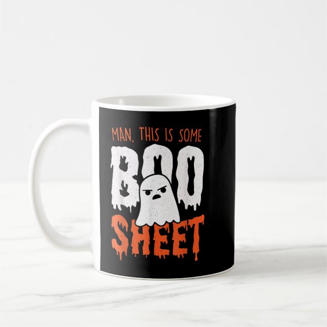 This is Some Boo Sheet Funny Halloween Ghost Coffee Mug (Left)