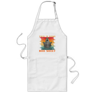 This is some boo sheet funny halloween ghost long apron