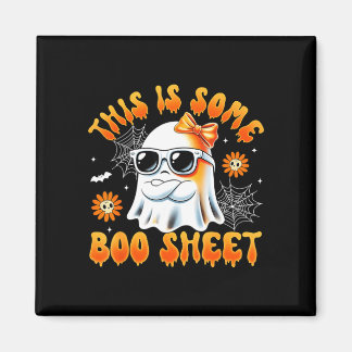 This is some boo sheet ghost bow halloween women magnet