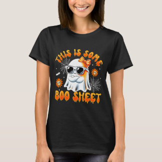 This is some boo sheet ghost bow halloween women T-Shirt