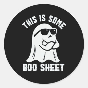 This Is Some Boo Sheet Ghost Cute Boo Ghost Hallow Classic Round Sticker
