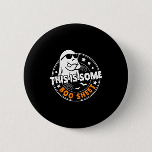 This Is Some Boo Sheet Ghost Funny Retro Halloween 6 Cm Round Badge