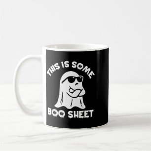 This Is Some Boo Sheet Ghost Funny Retro Halloween Coffee Mug
