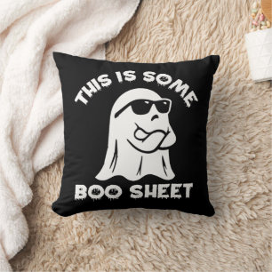 This Is Some Boo Sheet Ghost Funny Retro Halloween Cushion