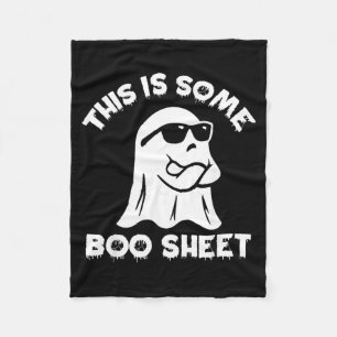 This Is Some Boo Sheet Ghost Funny Retro Halloween Fleece Blanket