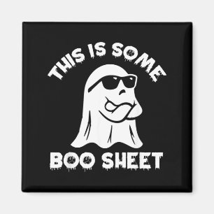 This Is Some Boo Sheet Ghost Funny Retro Halloween Magnet