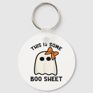 This Is Some Boo Sheet Ghost Halloween Costume Men Key Ring