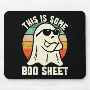This Is Some Boo Sheet Ghost Halloween Costume Men Mouse Pad