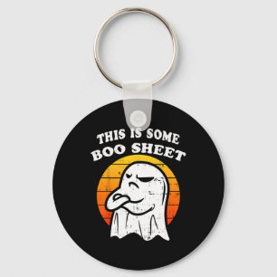 This Is Some Boo-sheet Ghost Halloween Girls Boys  Key Ring