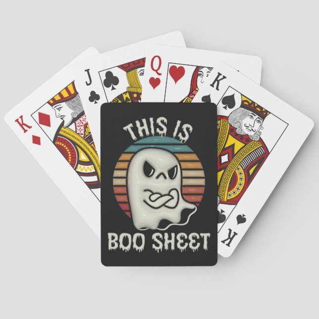 This Is Some Boo Sheet Ghost Playing Cards (Back)
