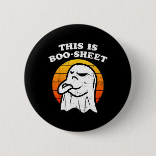 This is Some Boo-Sheet Ghost Retro Funny Halloween 6 Cm Round Badge