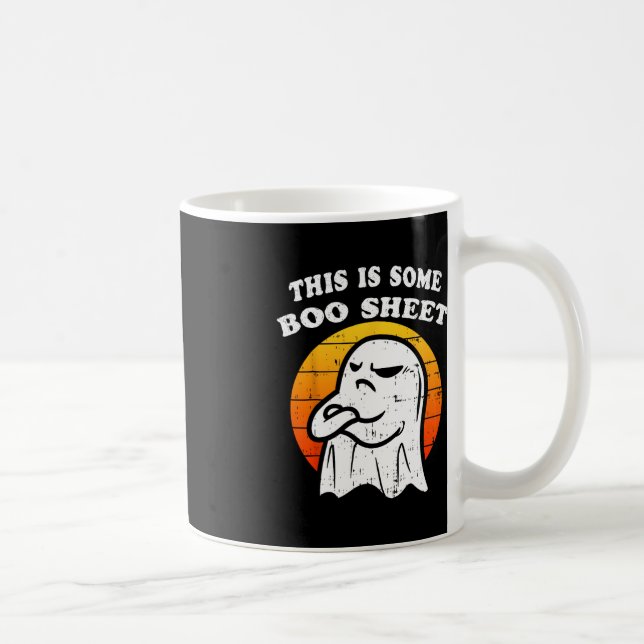 This is Some Boo Sheet Ghost Retro Funny Halloween Coffee Mug (Right)