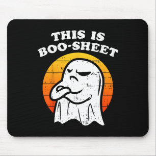This is Some Boo-Sheet Ghost Retro Funny Halloween Mouse Pad