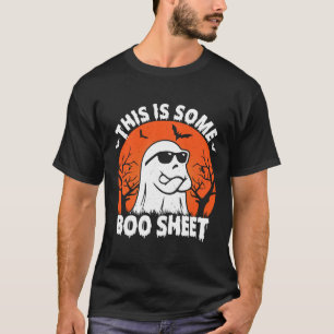 This Is Some Boo Sheet Ghost Retro Funny Halloween T-Shirt