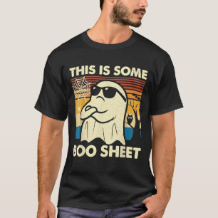 This is Some Boo Sheet Ghost Retro Funny Halloween T-Shirt