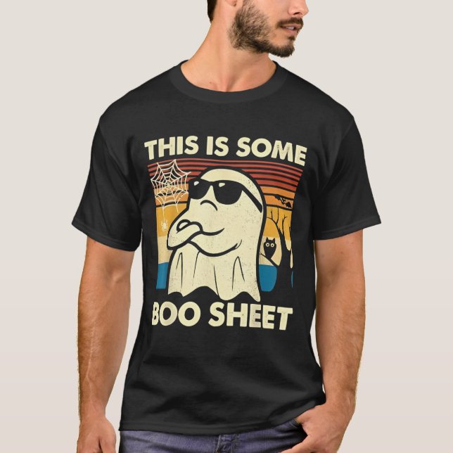 This is Some Boo Sheet Ghost Retro Funny Halloween T-Shirt (Front)