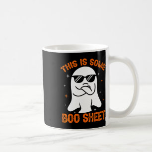 This Is Some Boo Sheet Ghost Retro Halloween Costu Coffee Mug