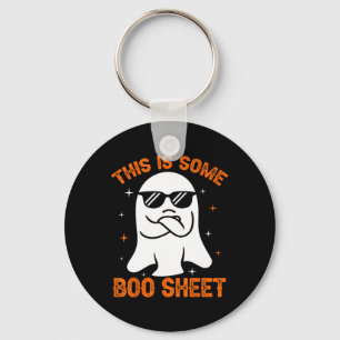 This Is Some Boo Sheet Ghost Retro Halloween Costu Key Ring