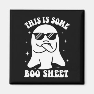 This Is Some Boo Sheet Ghost Retro Halloween Costu Magnet