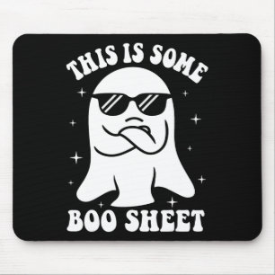 This Is Some Boo Sheet Ghost Retro Halloween Costu Mouse Pad