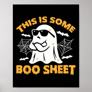 This Is Some Boo Sheet Ghost Retro Halloween Costu Poster