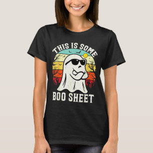 This Is Some Boo Sheet Ghost Retro Halloween Funny T-Shirt