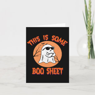 This Is Some Boo Sheet Halloween Cool Ghost Fun 1 Card