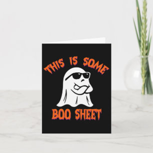 This Is Some Boo Sheet Halloween Cool Ghost Fun 2  Card