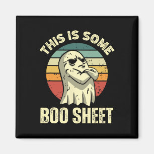 This Is Some Boo Sheet Halloween Fun Vintage Ghost Magnet