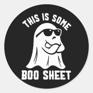This Is Some Boo Sheet Halloween Ghost Classic Round Sticker