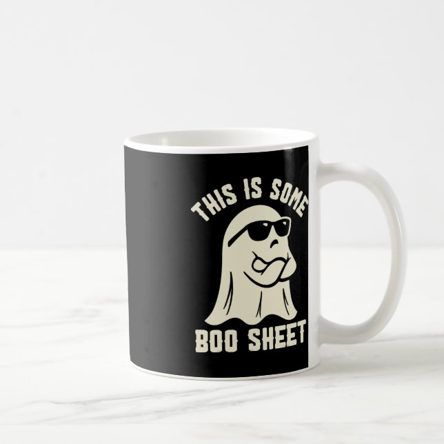 This Is Some Boo Sheet Halloween Ghost Costume Fun Coffee Mug (Right)