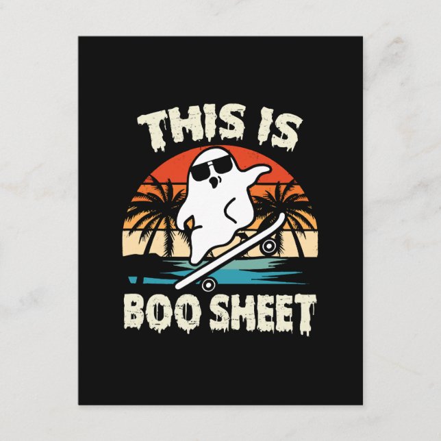 this is some boo sheet halloween ghost cute funny enclosure card (Front)