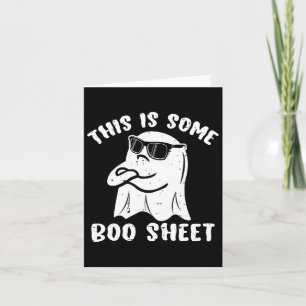 This Is Some Boo Sheet Halloween Ghost Fun Gift Me Card
