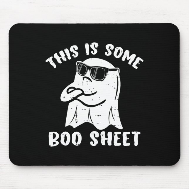 This Is Some Boo Sheet Halloween Ghost Fun Gift Me Mouse Pad (Front)
