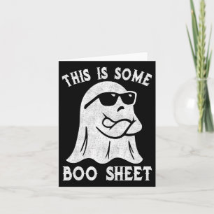 This Is Some Boo Sheet Halloween Ghost Fun Gifts M Card