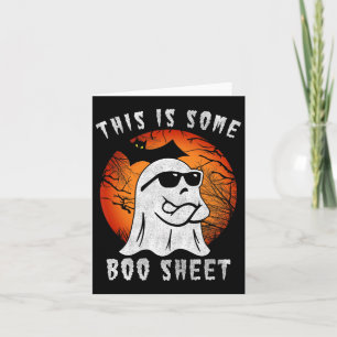 This Is Some Boo Sheet Halloween Ghost Fun Gifts M Card
