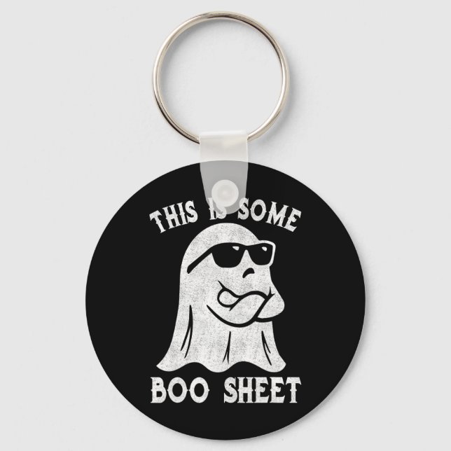 This Is Some Boo Sheet Halloween Ghost Fun Gifts M Key Ring (Front)