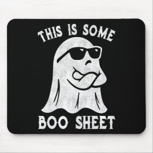 This Is Some Boo Sheet Halloween Ghost Fun Gifts M Mouse Pad