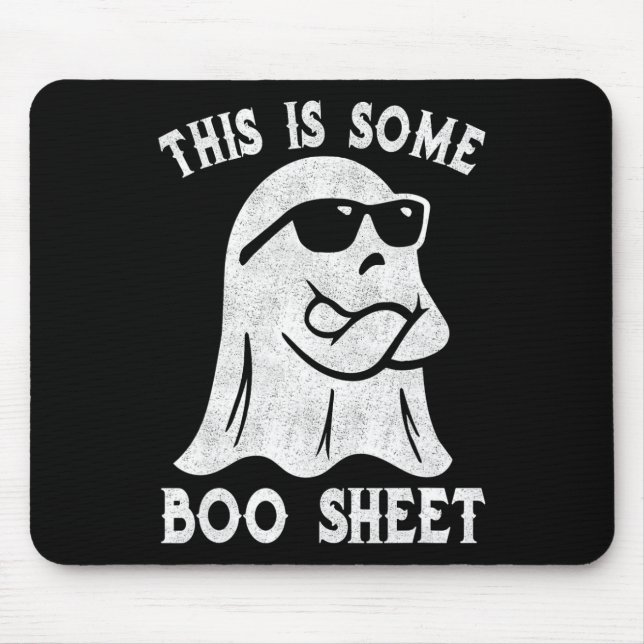 This Is Some Boo Sheet Halloween Ghost Fun Gifts M Mouse Pad (Front)