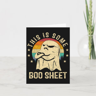 This Is Some Boo Sheet Halloween Ghost Fun Men Wom Card