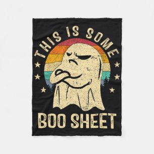 This Is Some Boo Sheet Halloween Ghost Fun Men Wom Fleece Blanket