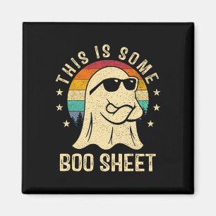 This Is Some Boo Sheet Halloween Ghost Fun Men Wom Magnet