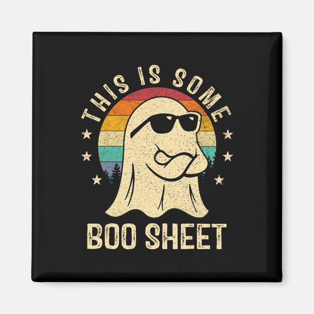 This Is Some Boo Sheet Halloween Ghost Fun Men Wom Magnet (Front)