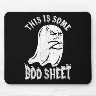 This Is Some Boo Sheet Halloween Ghost Fun Men Wom Mouse Pad