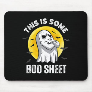 This Is Some Boo Sheet Halloween Ghost Fun Men Wom Mouse Pad