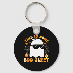 This Is Some Boo Sheet Halloween Ghost Funny Cool Key Ring