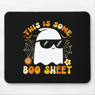 This Is Some Boo Sheet Halloween Ghost Funny Cool Mouse Pad