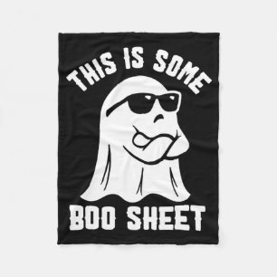 This Is Some Boo Sheet Halloween Ghost Funny Costu Fleece Blanket